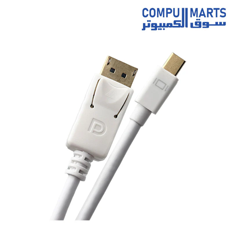 TORTOX 4k 60HZ Mini DP To DP Cable white - Image 2
