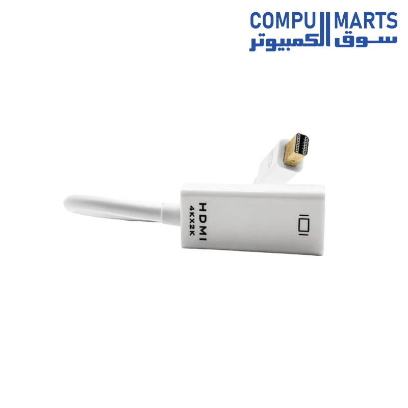 TORTOX DP DisplayPort Male to HDMI Female 4K Cable Converter Adapter WHITE - Image 4