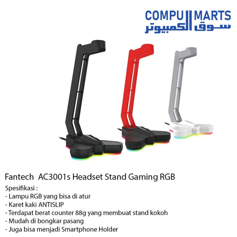 TOWER AC3001S RGB HEADSET STAND SPACE EDITION - Image 4