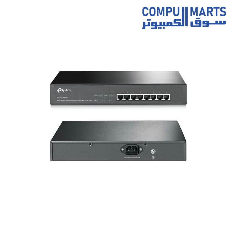 TP-Link TL-SG1008MP 8-Port Gigabit Desktop/Rackmount Switch with 8 PoE+ Ports - Image 3