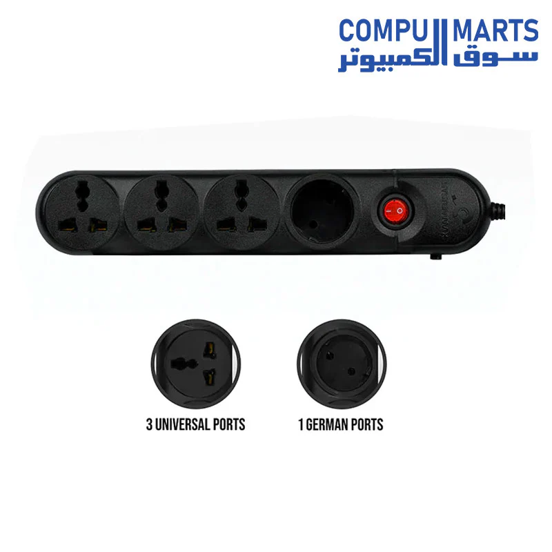 Triple MULTI PLUG POWER HUB SYSTEMMAX 2M SMPG.4P - Image 3