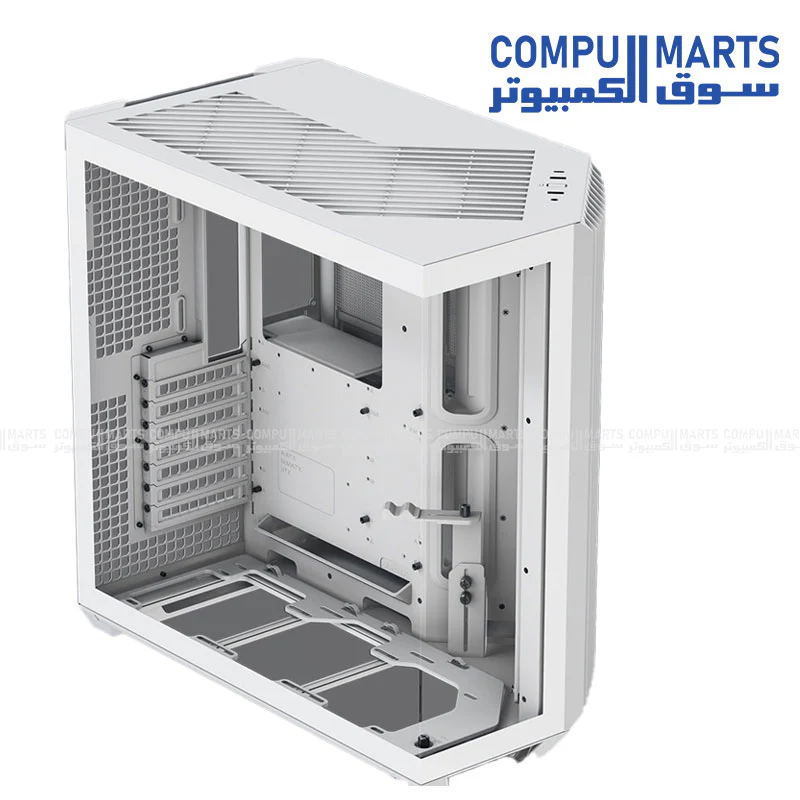 APNX V1 Mid-Tower Case – ATX/Micro-ATX/Mini-ITX – Black / White - Image 5