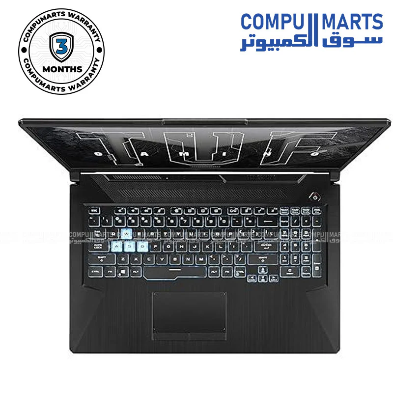 USED ASUS TUF Gaming F17 FX706HCB — Intel i5-11400H, RTX 3050 4G, 16GB DDR4, 512GB SSD, 17.3" 144Hz, Windows 11 Pro - Image 2