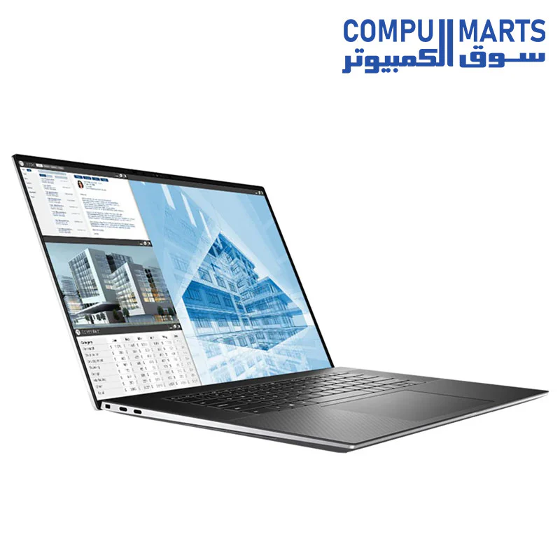 USED Dell Precision 5550- Xeon W-10855M LAPTOP - 32GB Ram DDR4 - SSD 256 GB NVme + SSD 512 GB NVme - Nvidia Quadro T1000 4GB-SCREEN 15.6" UltraSharp FHD+ IGZO4, 1 920x1200, 100% sRGB, Titan Gray w/ IR Camera - Image 2