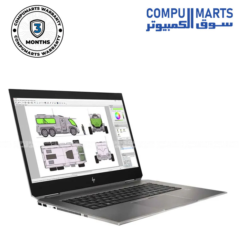 Used HP ZBook Studio X360 G5 Mobile Workstation - Intel Xeon E-2186M - 16GB RAM - 512GB SSD - NVIDIA Quadro P1000 4GB - 15.6- FHD Touch Convertible Laptop - Image 2