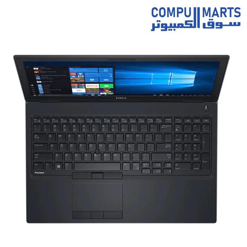 USED LAPTOP Dell Precision 7530-Core I7-8750H- 16G Ram- 512G SSD- Intel UHD Graphics 630 128MB NVIDIA QUADRO P2000 4G DDR5 15.6″ Inch HD - Image 2