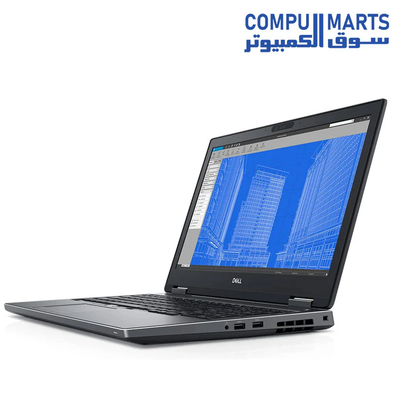 USED LAPTOP Dell Precision 7530-Core I7-8750H- 16G Ram- 512G SSD- Intel UHD Graphics 630 128MB NVIDIA QUADRO P2000 4G DDR5 15.6″ Inch HD - Image 9