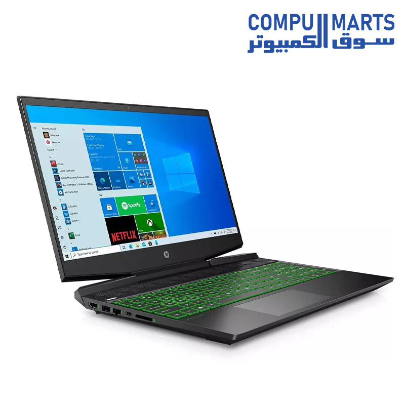 USED LAPTOP HP Pavilion 15-dk – Intel Core i5-10300H – 16GB RAM –512GB SSD- NVIDIA GeForce GTX 1650 4GB GDDR6 Graphics – 15.6 inch FHD – backlit keyboard – Black - Image 2