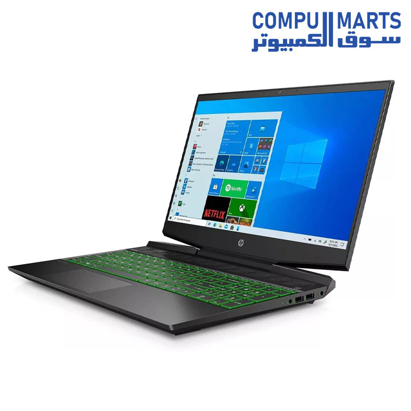 USED LAPTOP HP Pavilion 15-dk – Intel Core i5-10300H – 16GB RAM –512GB SSD- NVIDIA GeForce GTX 1650 4GB GDDR6 Graphics – 15.6 inch FHD – backlit keyboard – Black - Image 3