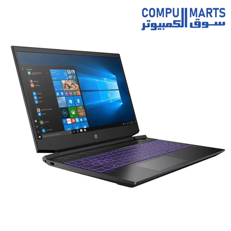 USED LAPTOP HP Pavilion Gaming Laptop AMD Ryzen 5 5600H Processor 15.6 inch(39.6cm) FHD Gaming Laptop (8GB RAM/512GB SSD/144 Hz/Windows 10 Home/NVIDIA GTX 1650 4GB/Shadow Black/1.98 kg) - Image 4