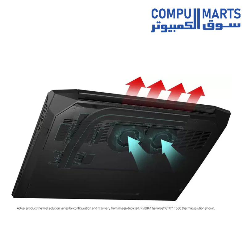 USED LAPTOP HP Pavilion Gaming Laptop AMD Ryzen 5 5600H Processor 15.6 inch(39.6cm) FHD Gaming Laptop (8GB RAM/512GB SSD/144 Hz/Windows 10 Home/NVIDIA GTX 1650 4GB/Shadow Black/1.98 kg) - Image 7