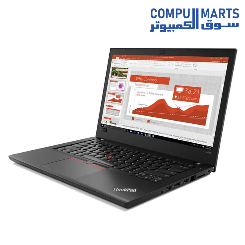USED LAPTOP Lenovo ThinkPad A485 14 Inch FHD Laptop, AMD Ryzen5 PRO-2500U Processor up to 2.00GHz, 8GB DDR4, 256GB SSD,  Windows 10 - Image 2