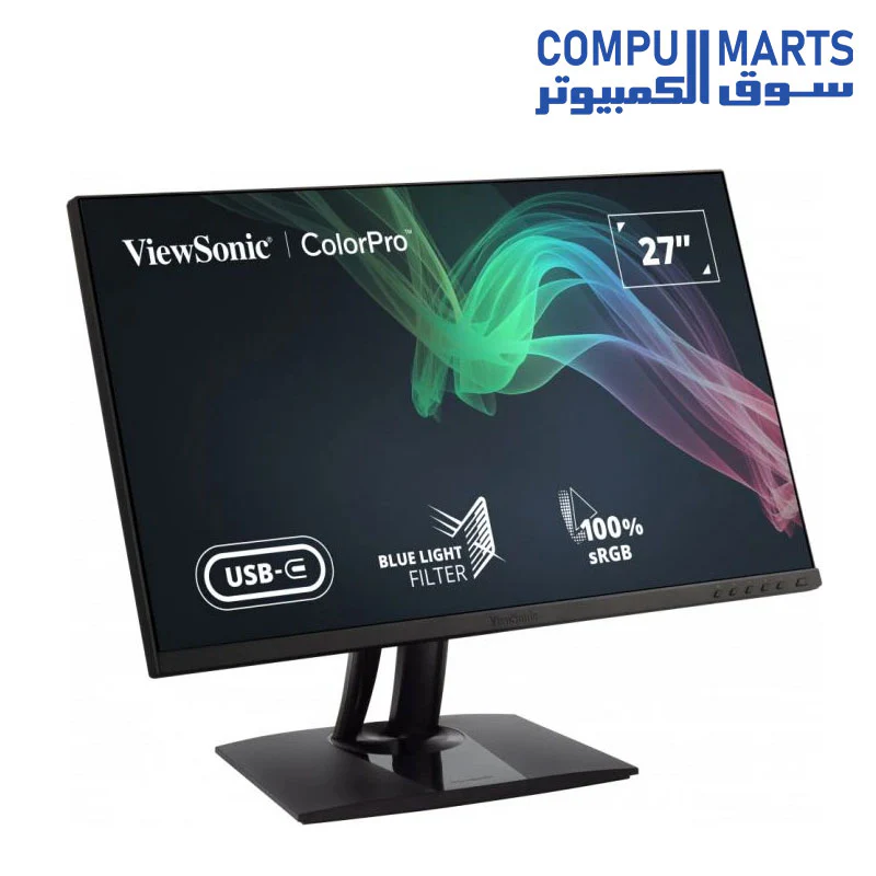 ViewSonic VP2756-2K 27inch  2K QHD Pantone Validated 100% sRGB  Monitor 60W USB-C - Image 6