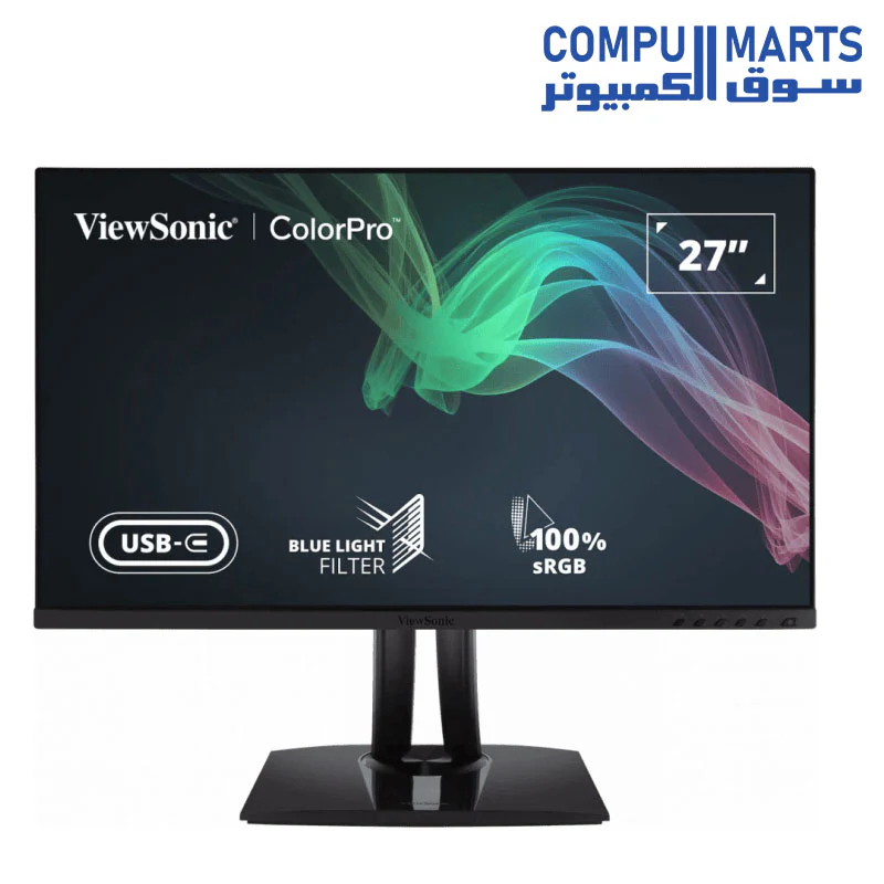 ViewSonic VP2756-2K 27inch  2K QHD Pantone Validated 100% sRGB  Monitor 60W USB-C - Image 7