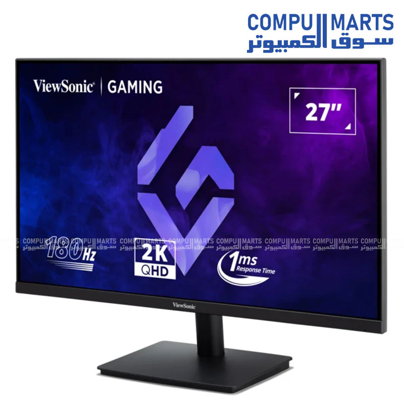 ViewSonic VX27G1-2K 27" QHD Gaming Monitor – 180Hz, 1ms, IPS, HDR10, G-Sync Compatible, HDMI, DisplayPort, Eye-Care - Image 3