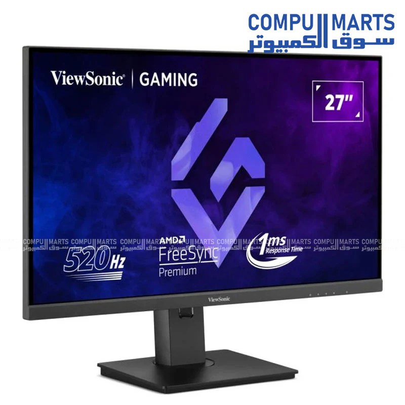 ViewSonic XG2737 – 27″ FHD 520 Hz IPS Gaming Monitor – 1 ms, HDR10, FreeSync Premium, G‑Sync Compatible - Image 2