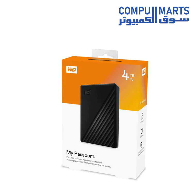 WD  Black My Passport Portable External Hard Drive - USB 3.0 - Image 3