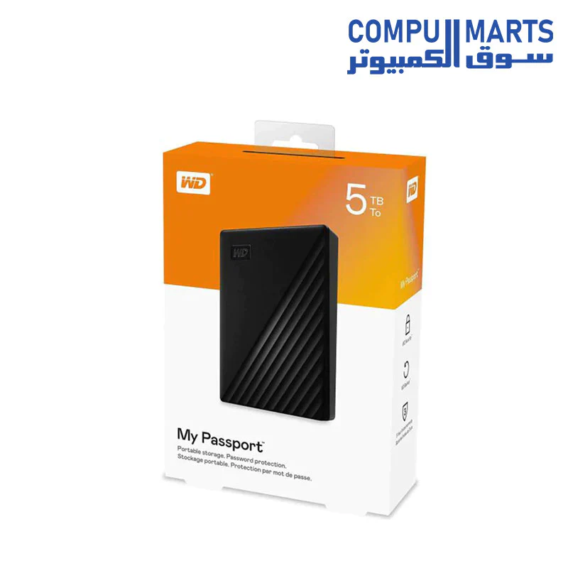 WD  Black My Passport Portable External Hard Drive - USB 3.0 - Image 4