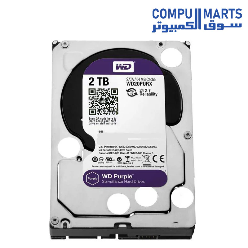 Hard Drive - WD Purple Surveillance 3.5 2TB to 12TB - Image 3