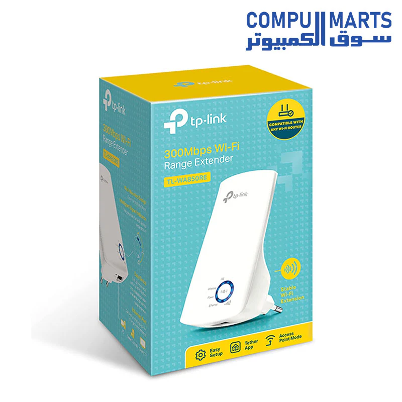 TP-Link TL-WA850RE 300Mbps Universal Wi-Fi Range Extender - Image 4