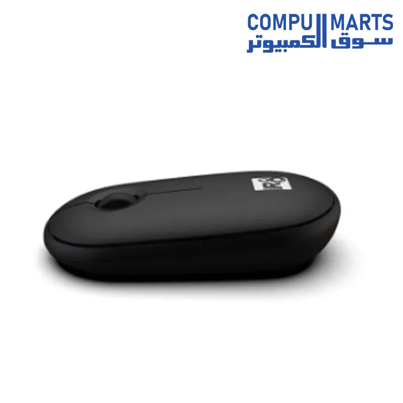 Wireless mouse Wireless R8 1715 rechargeable battery suitable for both hands - Silent version without clicking (black) Accessories 1986 - Image 2