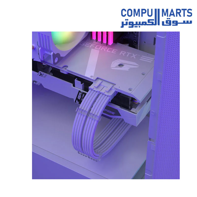 WJCOOLMAN White PSU Extension Cable 24pin ATX /4+4pin EPS /6+2pin CABLES KIT - Image 3
