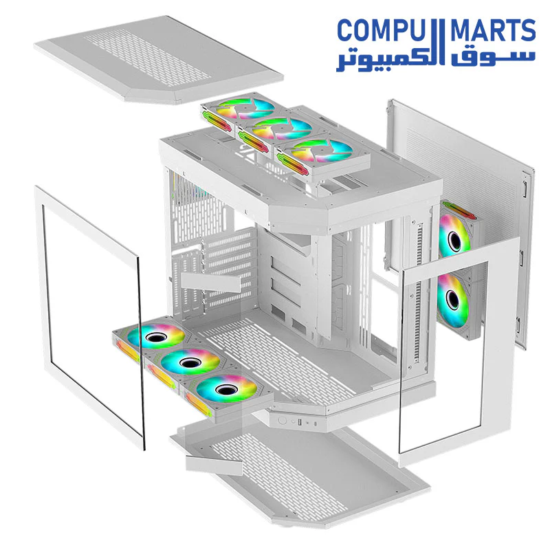 Wjcoolman Y40 6F 6 Uni Fans Gaming Case - Image 5