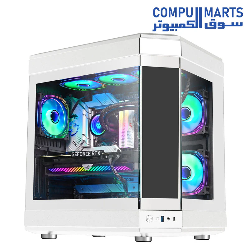 Wjcoolman Y40 pro 6 Uni RGB Fans LCD Gaming Case - Image 2