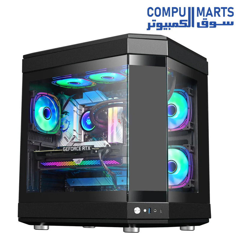 Wjcoolman Y40 pro 6 Uni RGB Fans LCD Gaming Case - Image 3