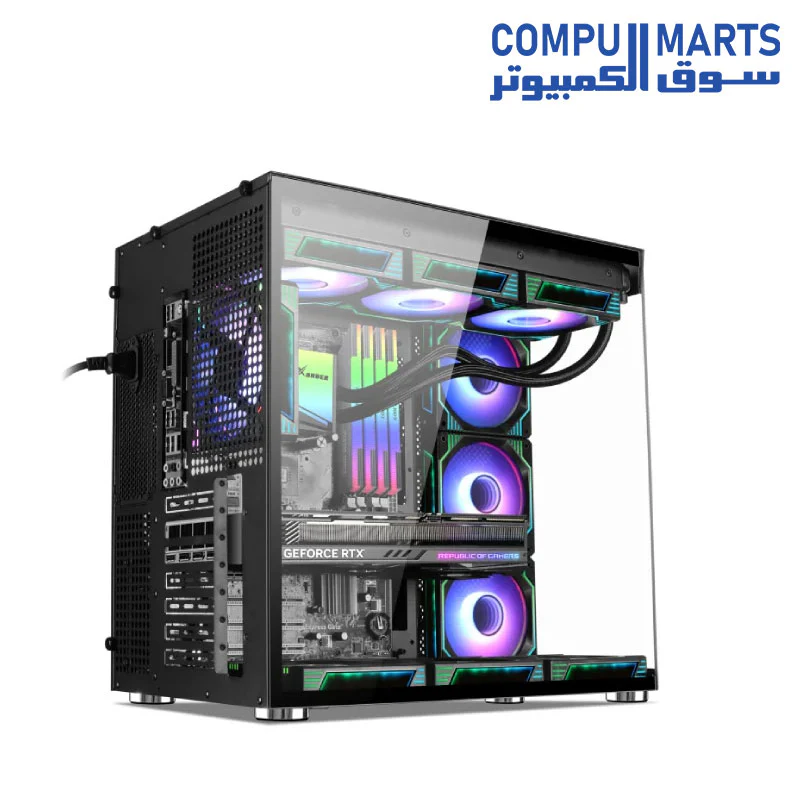 Xander Crystal 7 ARGB Fan Mid Tower  Gaming Case + PSU 850W 80 Plus Bronze - Image 5