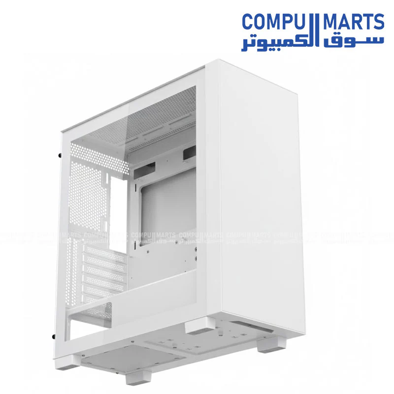 Xander Velox Max 4 ARGB Fan Mid Tower Black / White Gaming Case + 700W PSU - Image 7