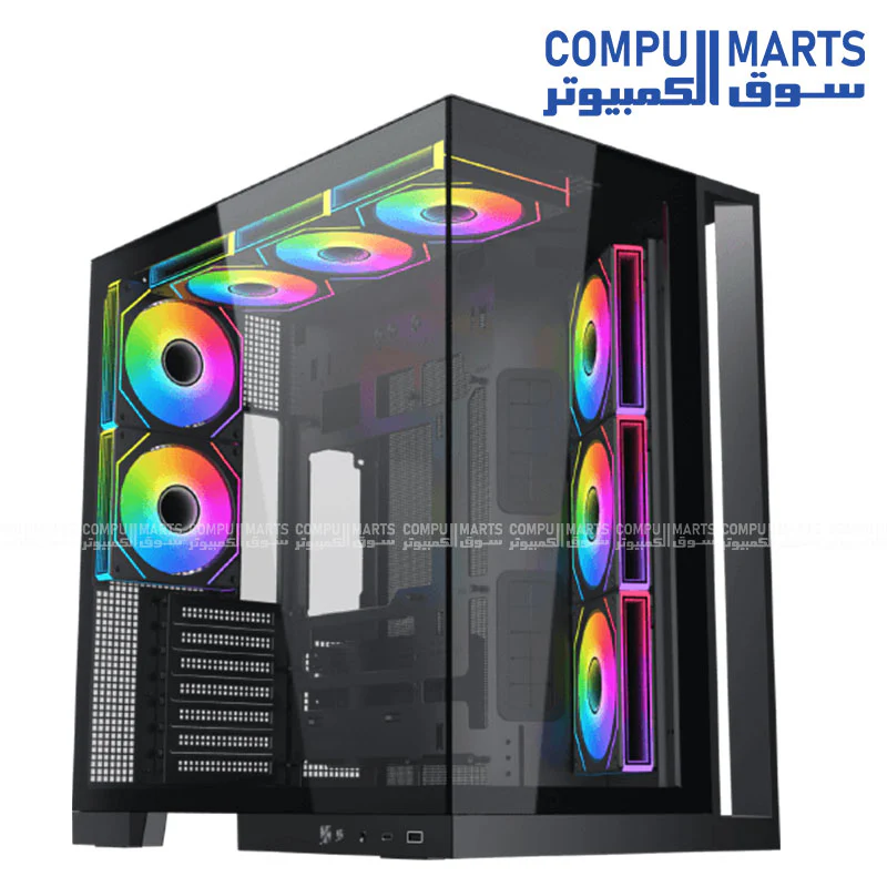 Xigmatek Aqua 7 E-ATX Gaming Case | USB-C | 360mm Liquid Cooling Support | Up to 410mm GPU Clearance | Steel Mid-Tower PC Case - Image 2