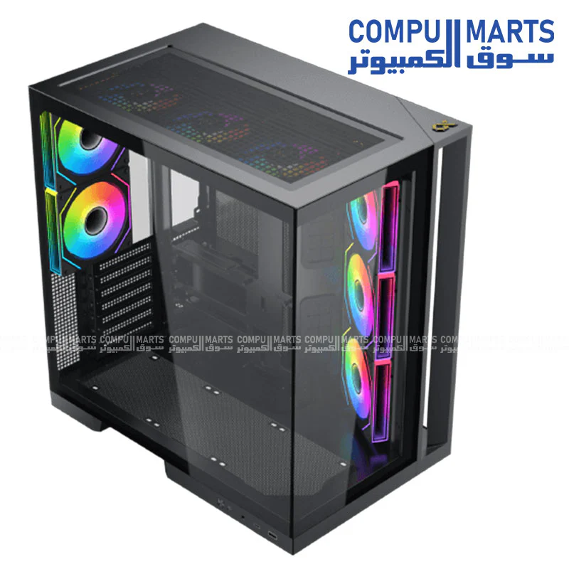 Xigmatek Aqua 7 E-ATX Gaming Case | USB-C | 360mm Liquid Cooling Support | Up to 410mm GPU Clearance | Steel Mid-Tower PC Case - Image 4