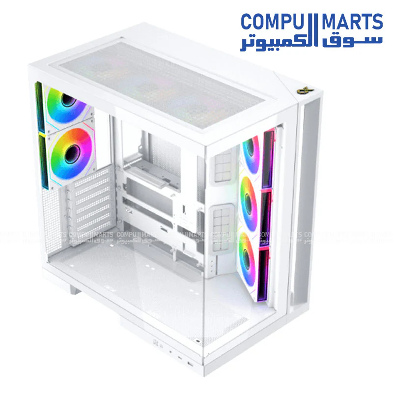 Xigmatek Aqua 7 E-ATX Gaming Case | USB-C | 360mm Liquid Cooling Support | Up to 410mm GPU Clearance | Steel Mid-Tower PC Case - Image 5