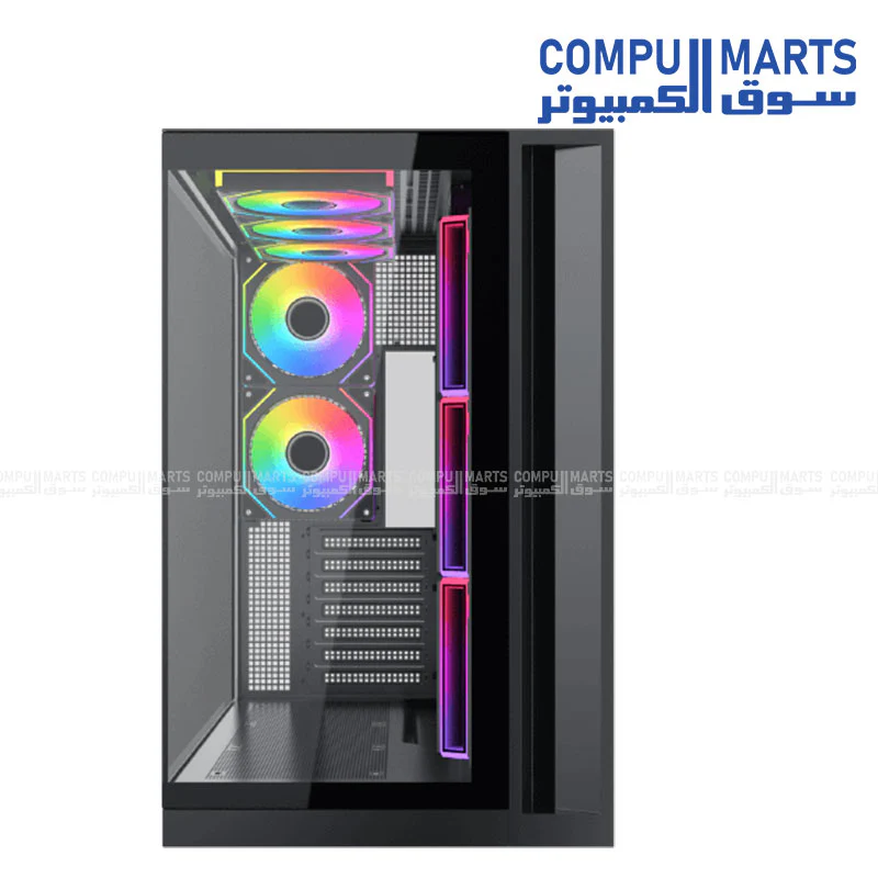 Xigmatek Aqua 7 E-ATX Gaming Case | USB-C | 360mm Liquid Cooling Support | Up to 410mm GPU Clearance | Steel Mid-Tower PC Case - Image 6