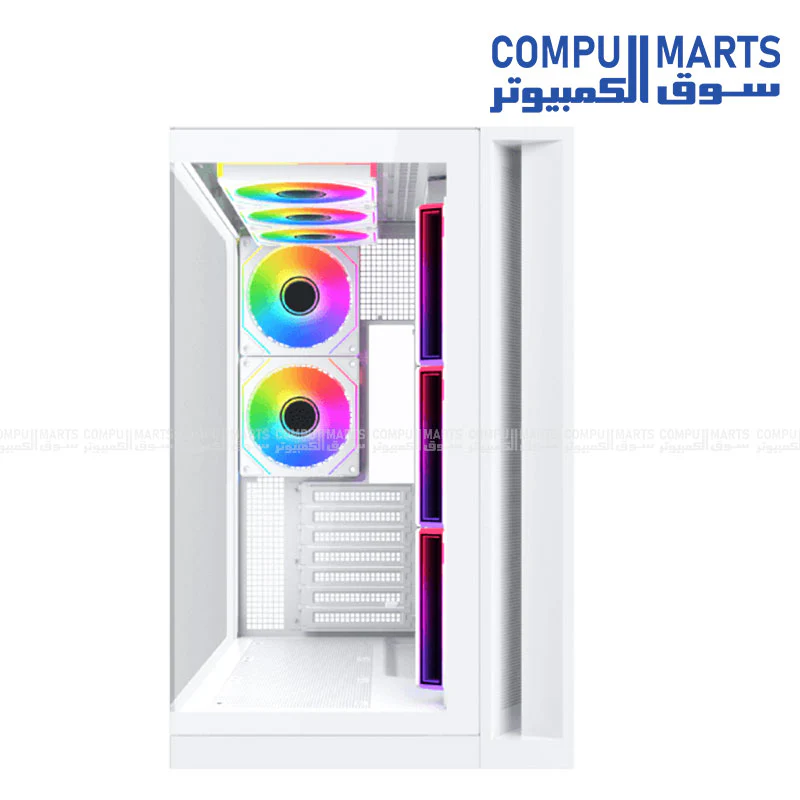 Xigmatek Aqua 7 E-ATX Gaming Case | USB-C | 360mm Liquid Cooling Support | Up to 410mm GPU Clearance | Steel Mid-Tower PC Case - Image 7