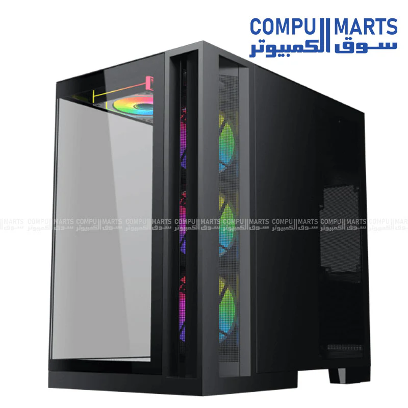 Xigmatek Aqua 7 E-ATX Gaming Case | USB-C | 360mm Liquid Cooling Support | Up to 410mm GPU Clearance | Steel Mid-Tower PC Case - Image 8
