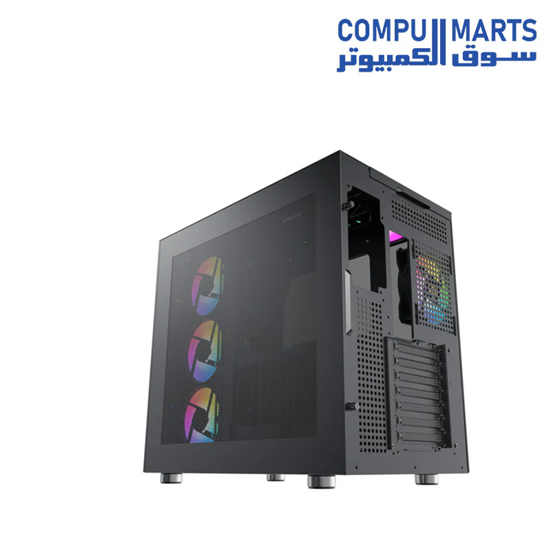XIGMATEK AQUA Ultra Air With 7 ARGB Fans — EATX,U3x2+U2x2+Type C,Mesh Top,Front & Left TG,ARGB Strip,7PCS Z20A&Galaxy II Fan Control Kit - Image 3