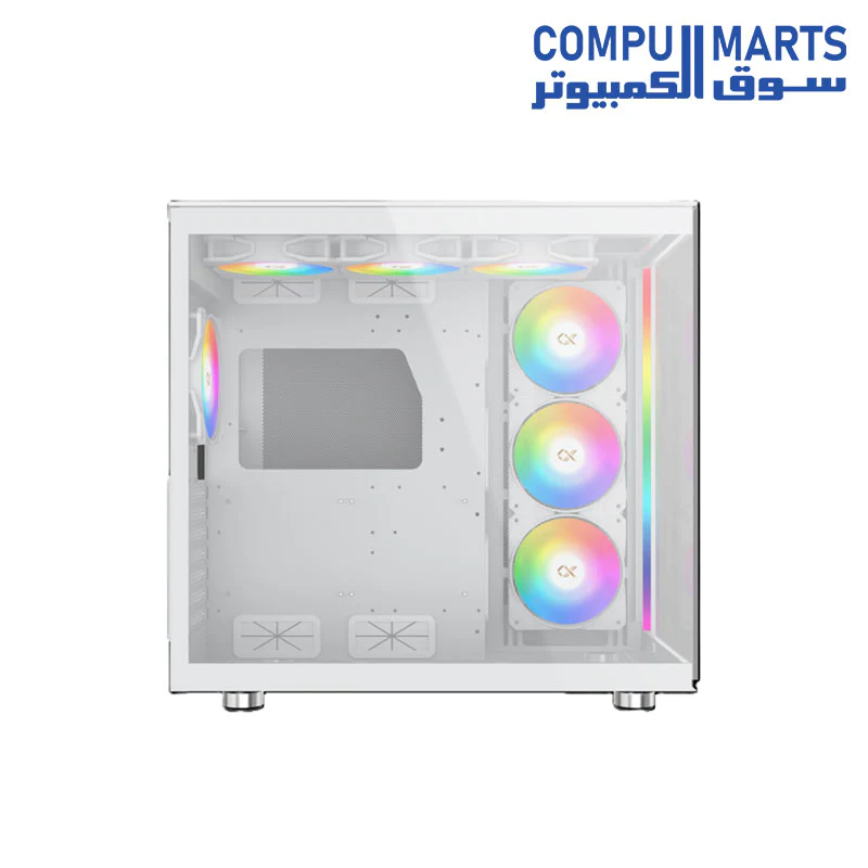 XIGMATEK AQUA Ultra Air With 7 ARGB Fans — EATX,U3x2+U2x2+Type C,Mesh Top,Front & Left TG,ARGB Strip,7PCS Z20A&Galaxy II Fan Control Kit - Image 8