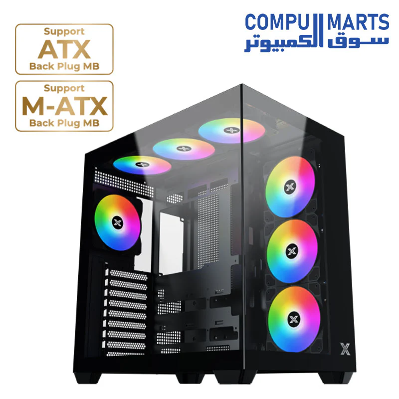 Xigmatek Aqua V Air Type C Argb Mid Tower Case  (Type C ) - Image 2