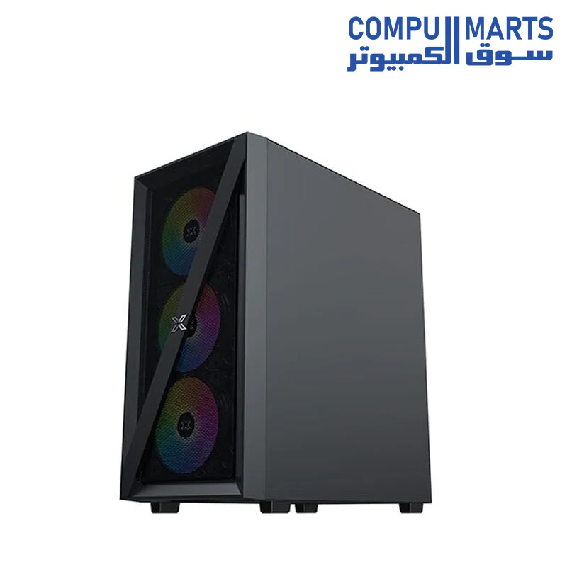 XIGMATEK BLADE FIXED RGB 4 FAN MID TOWER Case - Image 3