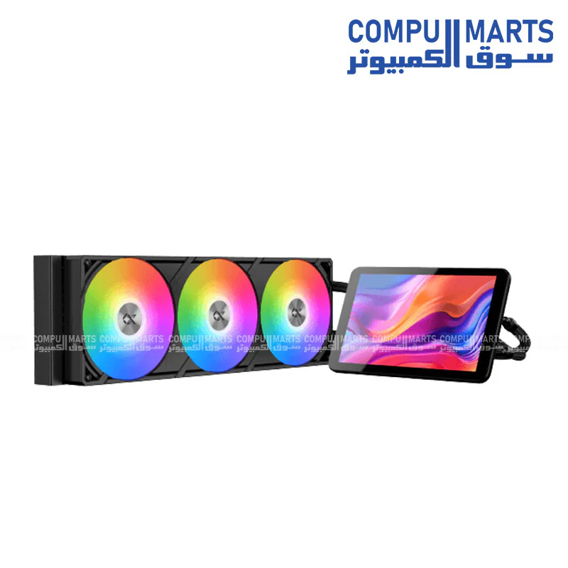 Xigmatek Connect Pro 360 – Smart 7" LCD ARGB Liquid Cooler (360mm AIO) - Image 2