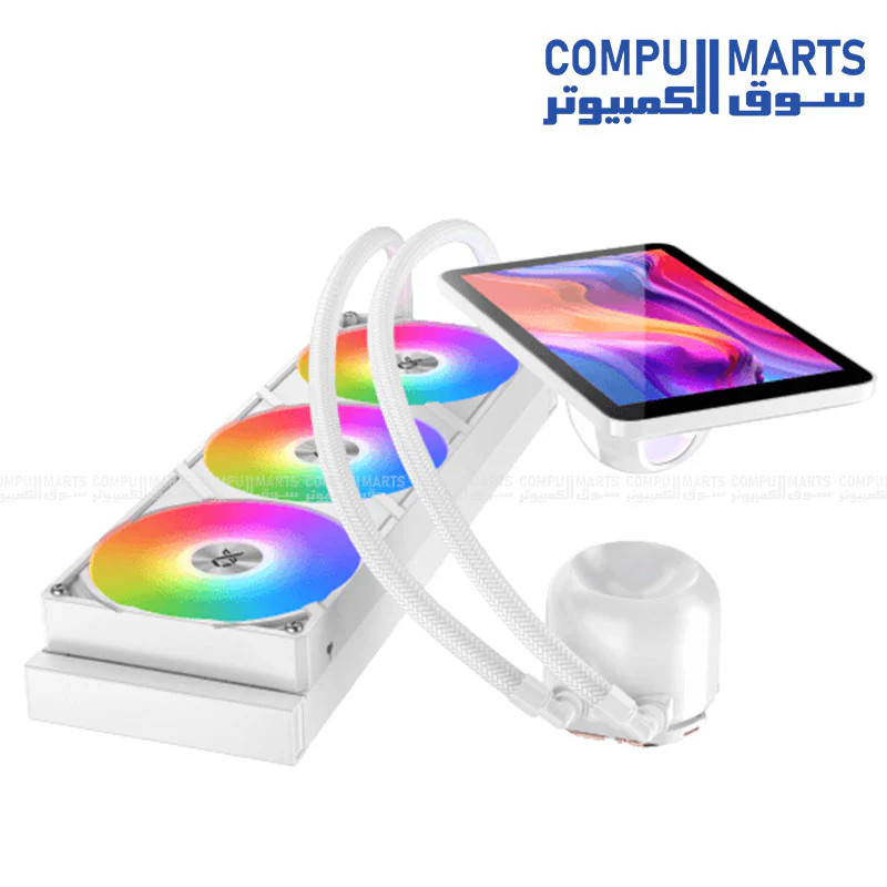 Xigmatek Connect Pro 360 – Smart 7" LCD ARGB Liquid Cooler (360mm AIO) - Image 5