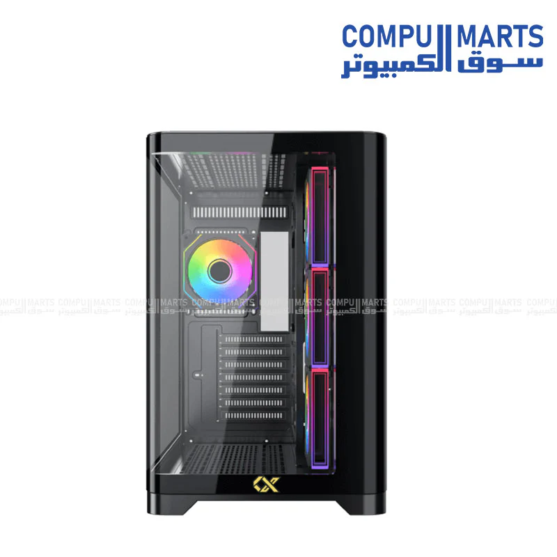 Xigmatek Crystal Storm 4 fan PWM Argb Curved TG + Asgard 750W 80+ Bronze Mid Tower Case - Image 3