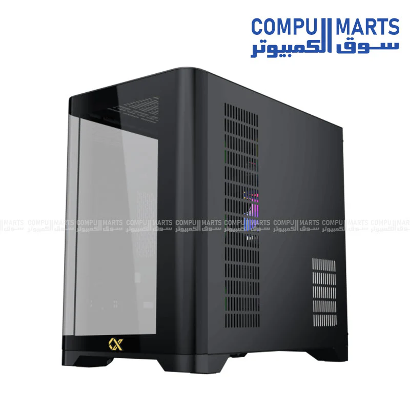 Xigmatek Crystal Storm 4 fan PWM Argb Curved TG + Asgard 750W 80+ Bronze Mid Tower Case - Image 4