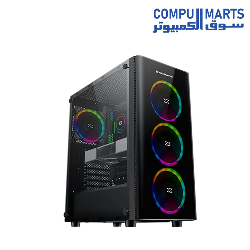 Xigmatek Diamond case with power supply xpower 600W +80 4FANS ARGB - Image 2