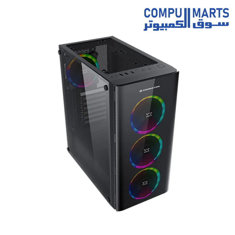 Xigmatek Diamond case with power supply xpower 600W +80 4FANS ARGB - Image 3
