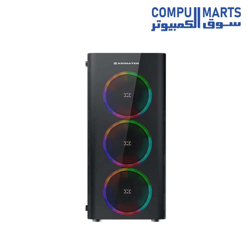 Xigmatek Diamond case with power supply xpower 600W +80 4FANS ARGB - Image 4