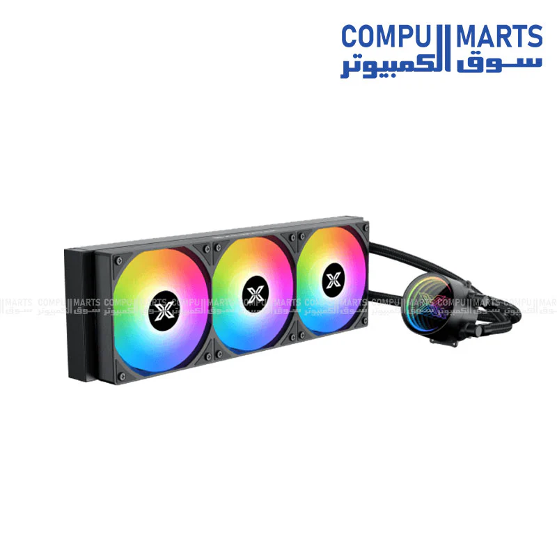 xigmatek FENIX II 360 ARGB Liquid CPU Cooler – 360mm AIO, Intel & AMD Support (Black / Arctic White) - Image 2