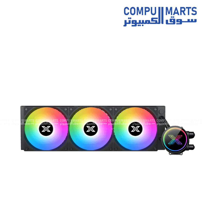 xigmatek FENIX II 360 ARGB Liquid CPU Cooler – 360mm AIO, Intel & AMD Support (Black / Arctic White) - Image 3